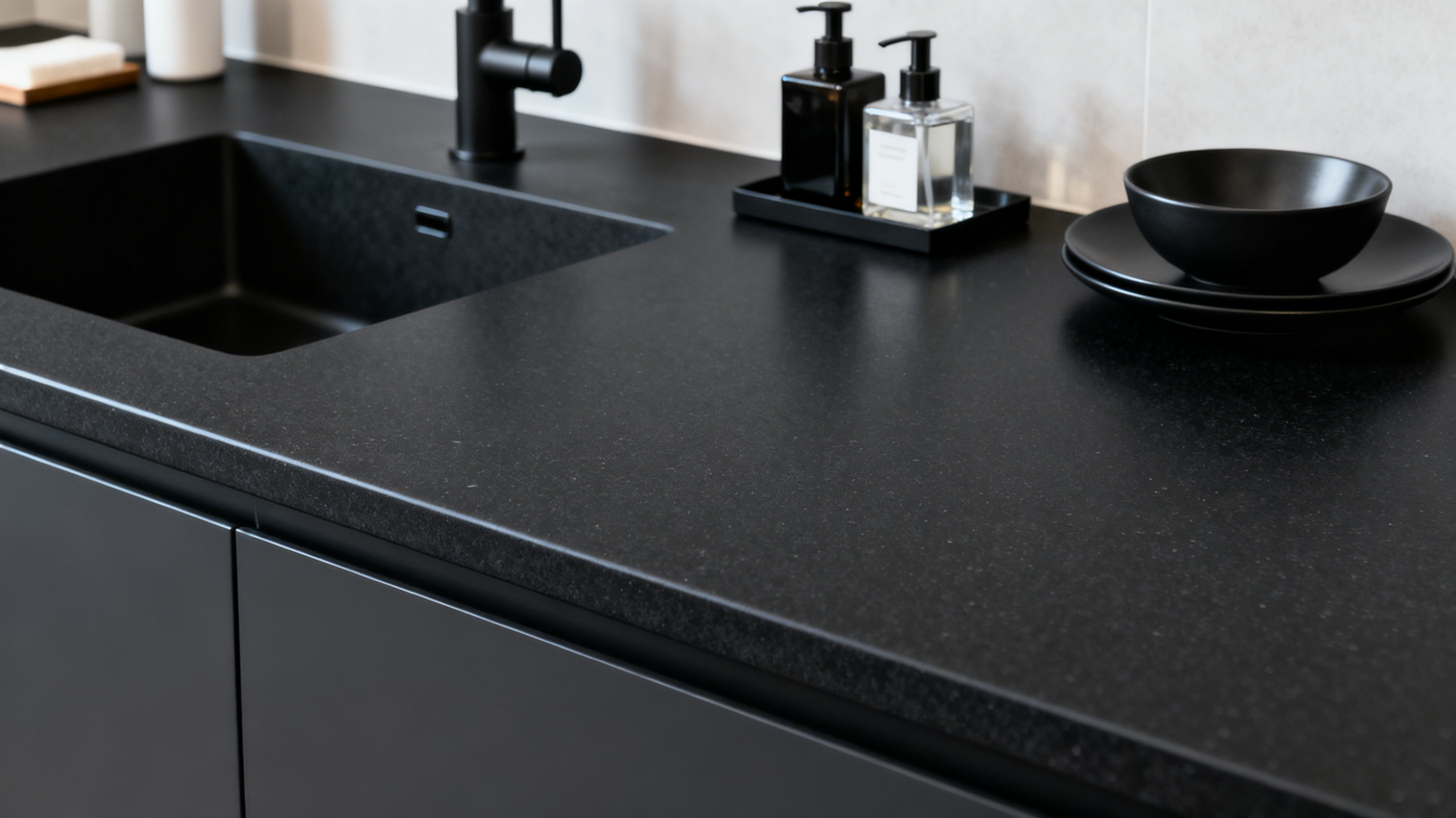 Black Solid Surface Countertops: The Bold Choice for Modern Homes