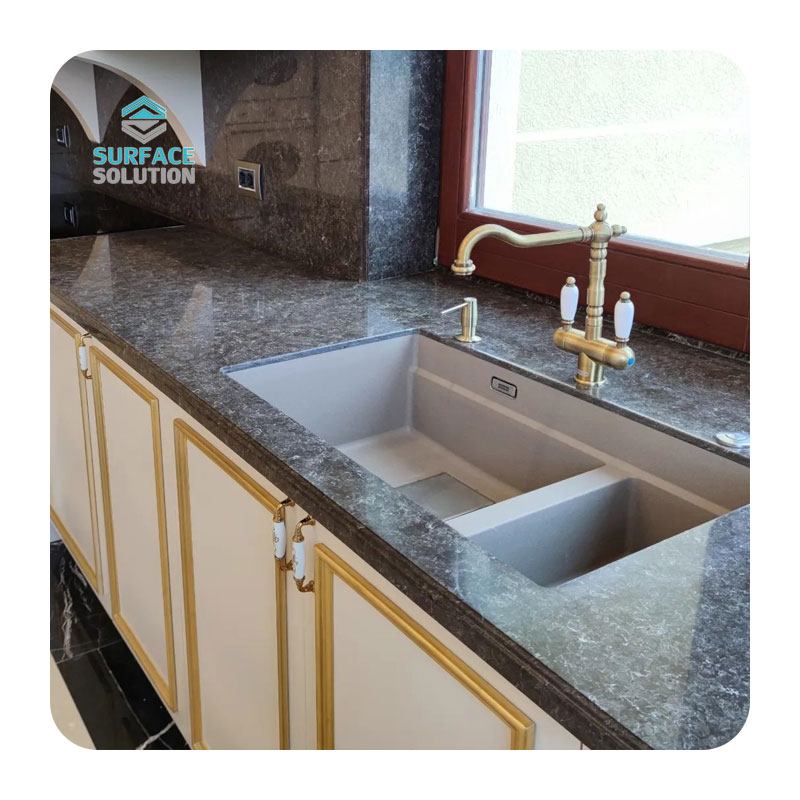 solid surface kitchen countertop