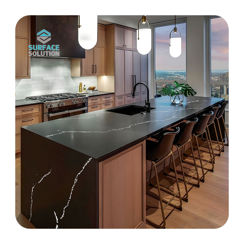 solid surface kitchen countertop