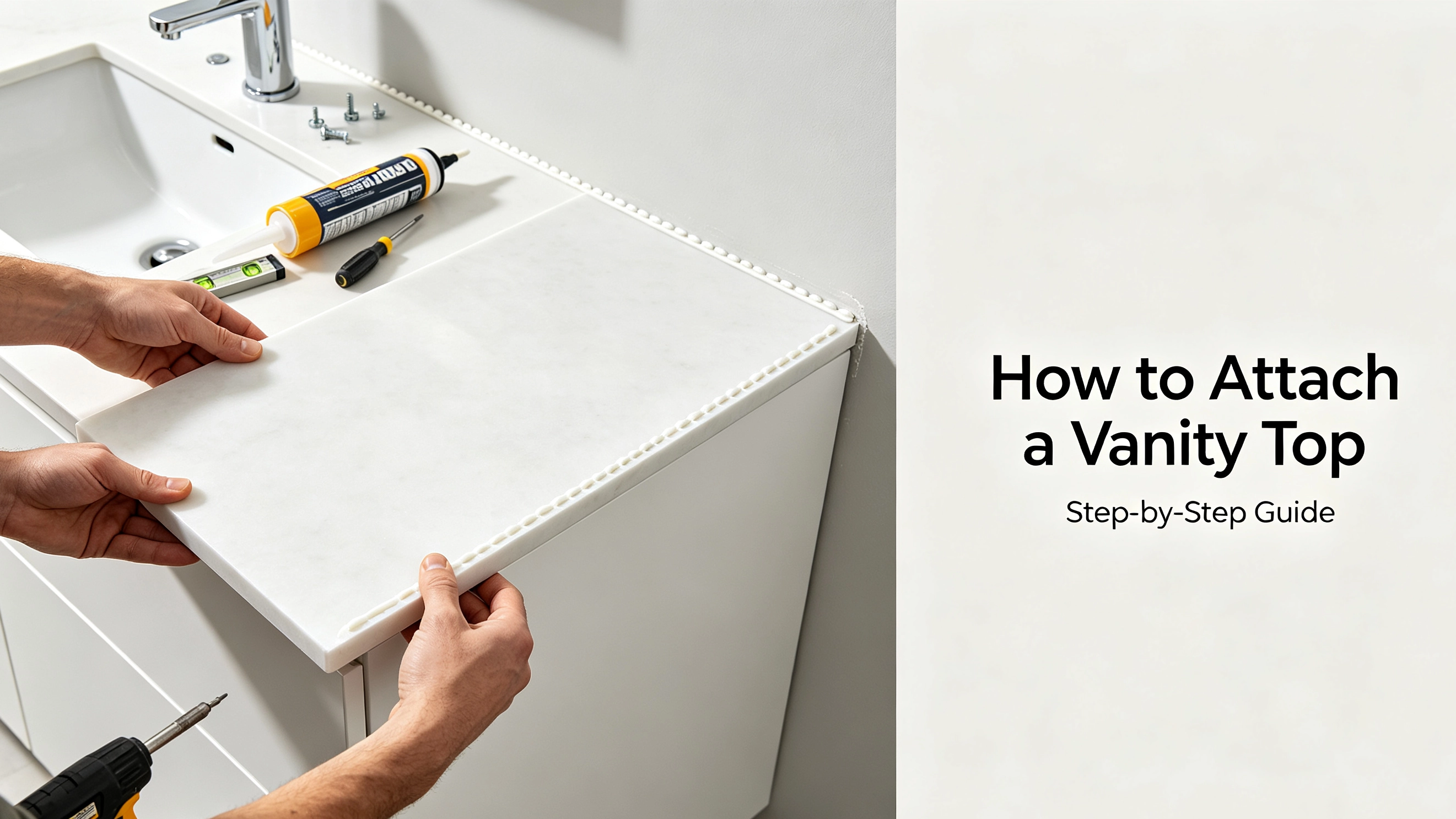 How to Attach a Vanity Top the Right Way