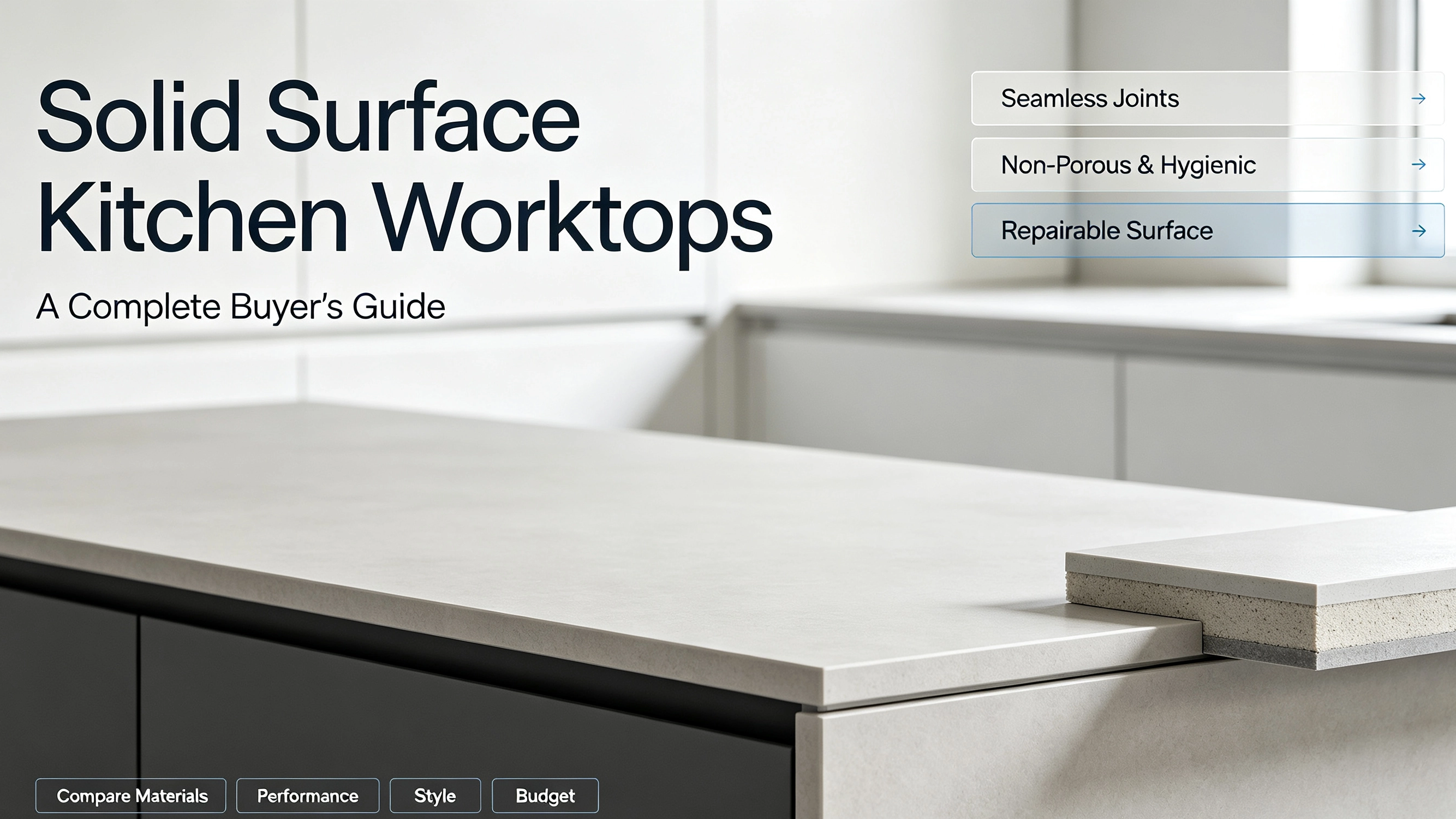 Solid Surface Kitchen Worktops: A Complete Buyer's Guide